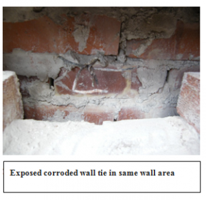 Exposed Corroded Wall Tie